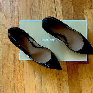 Michael Kors black patten leather, heel 3.5 inches